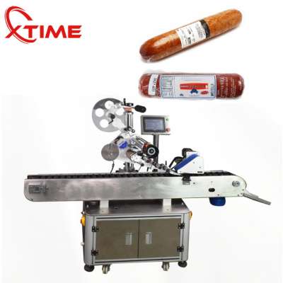 High quality automatic sticker labeling machine for sausage/hot dog